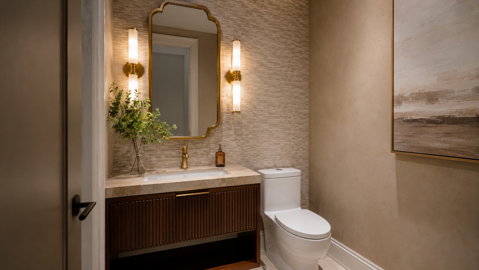 Powder washroom renovation